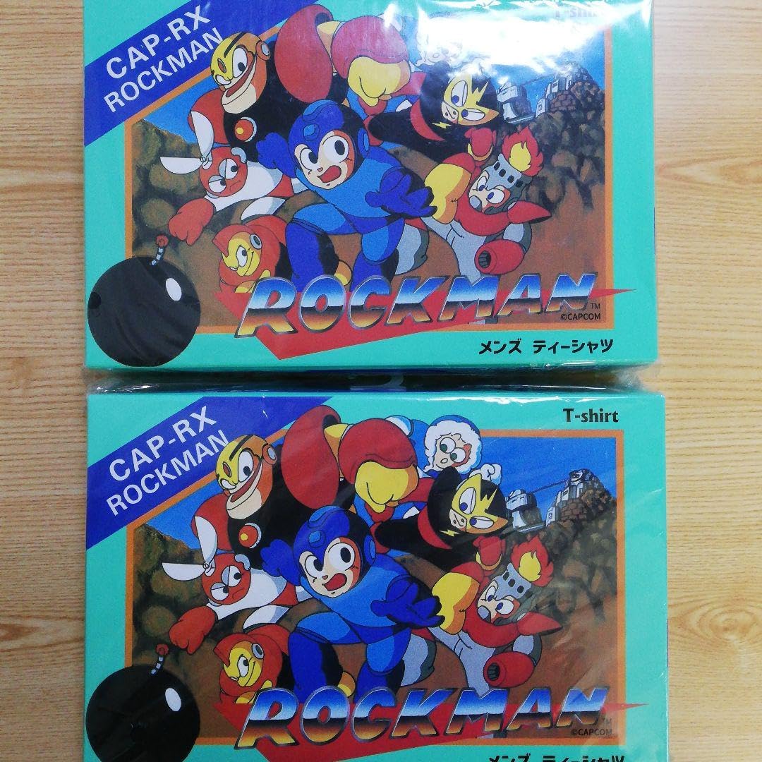 ロックマン ゲームパッケージ付きTシャツ LL 2個セット ロックマンx t
