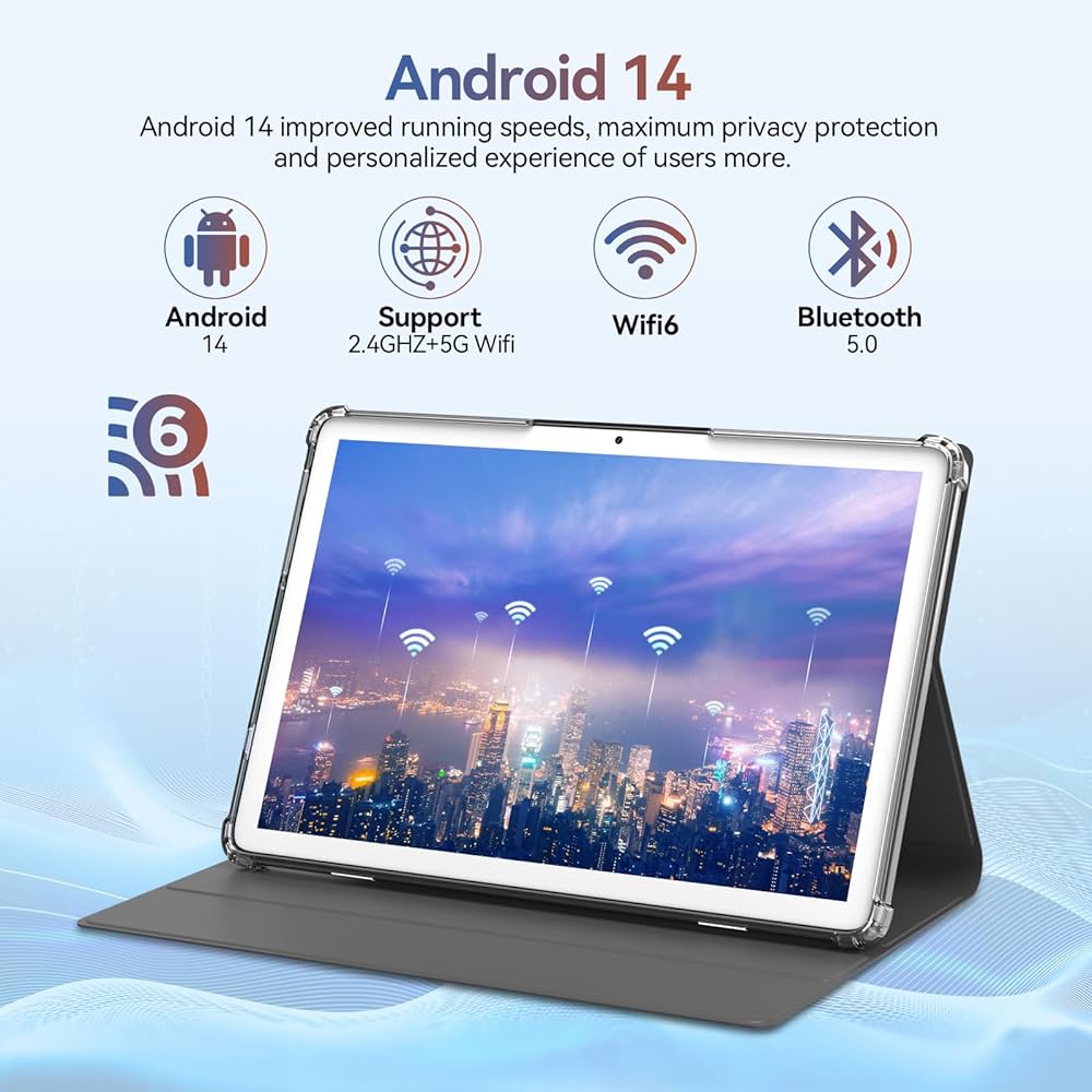Relndoo 2025年モデル Android 14 タブレット Amazon.com : 2025 Android 14 Tablet, 10 inch Tablets 22GB+