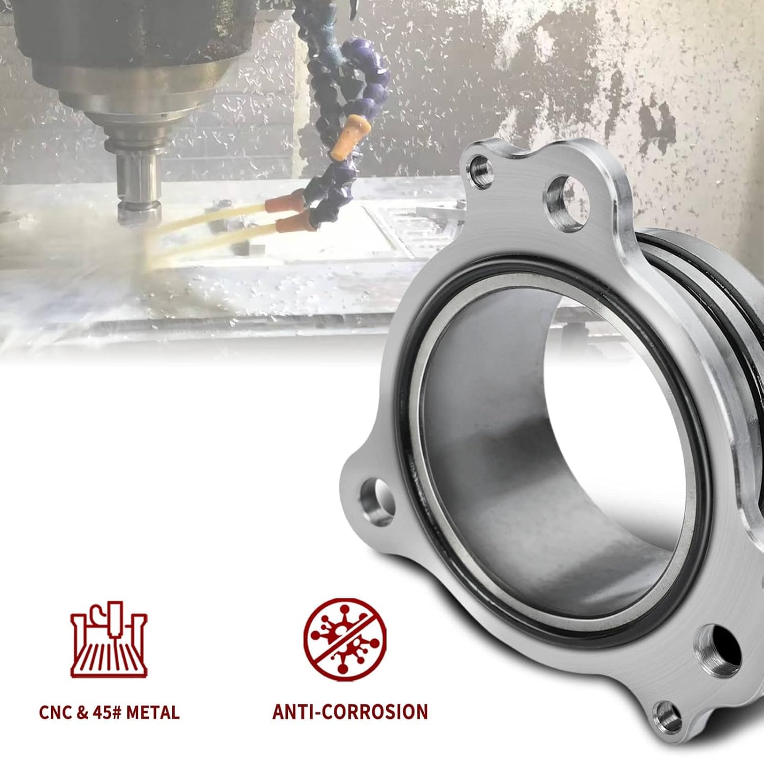 Canitu O-Ring Exhaust Manifold,Motorcycle Manifold O-Ring Grooves Replaces Seal The Flange for Honda CR125 1990-2002