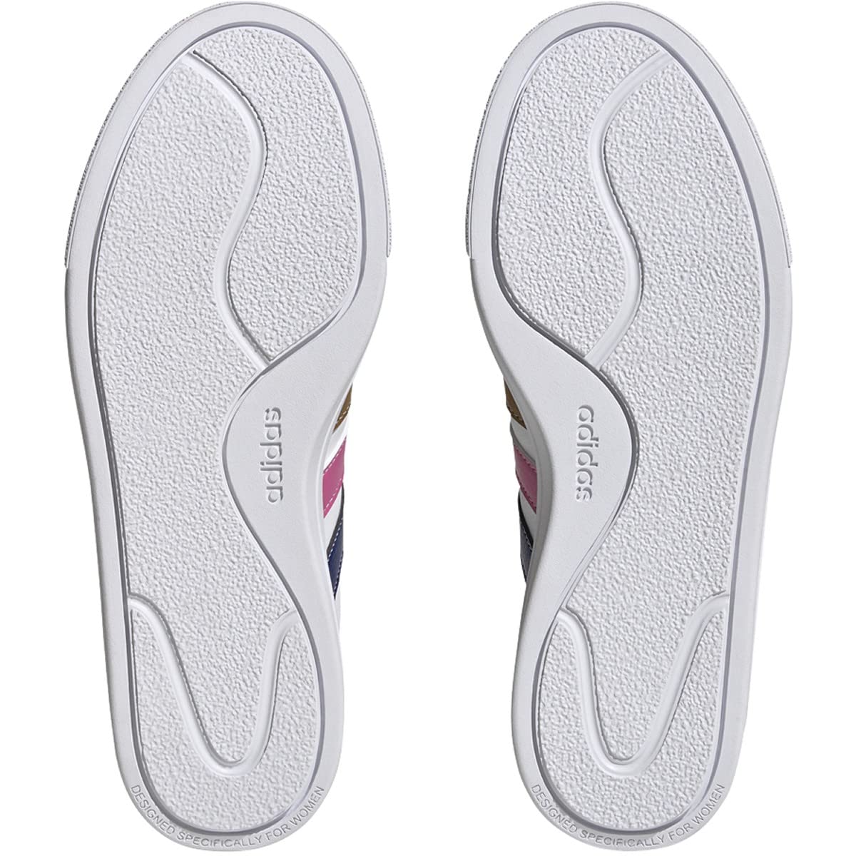 Adidas Court Platform Shoes Plain, Scarpe Donna, Cloud White Victory Strata Bronzo Blu, 40 EU