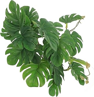 VILLCASE Decoração De Plantas De Répteis Lagarto Terrários Artificiais Decorativos Para Sala Gecko Terrário Plantas De Répteis De Plástico Folhas De Anfíbios Artificiais Folhas De Répteis