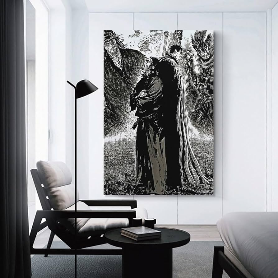 バガボンドB1ポスター3枚セット　額縁付き Amazon.co.jp: バガボンド & ベルセルク ポスター 1 キャンバス