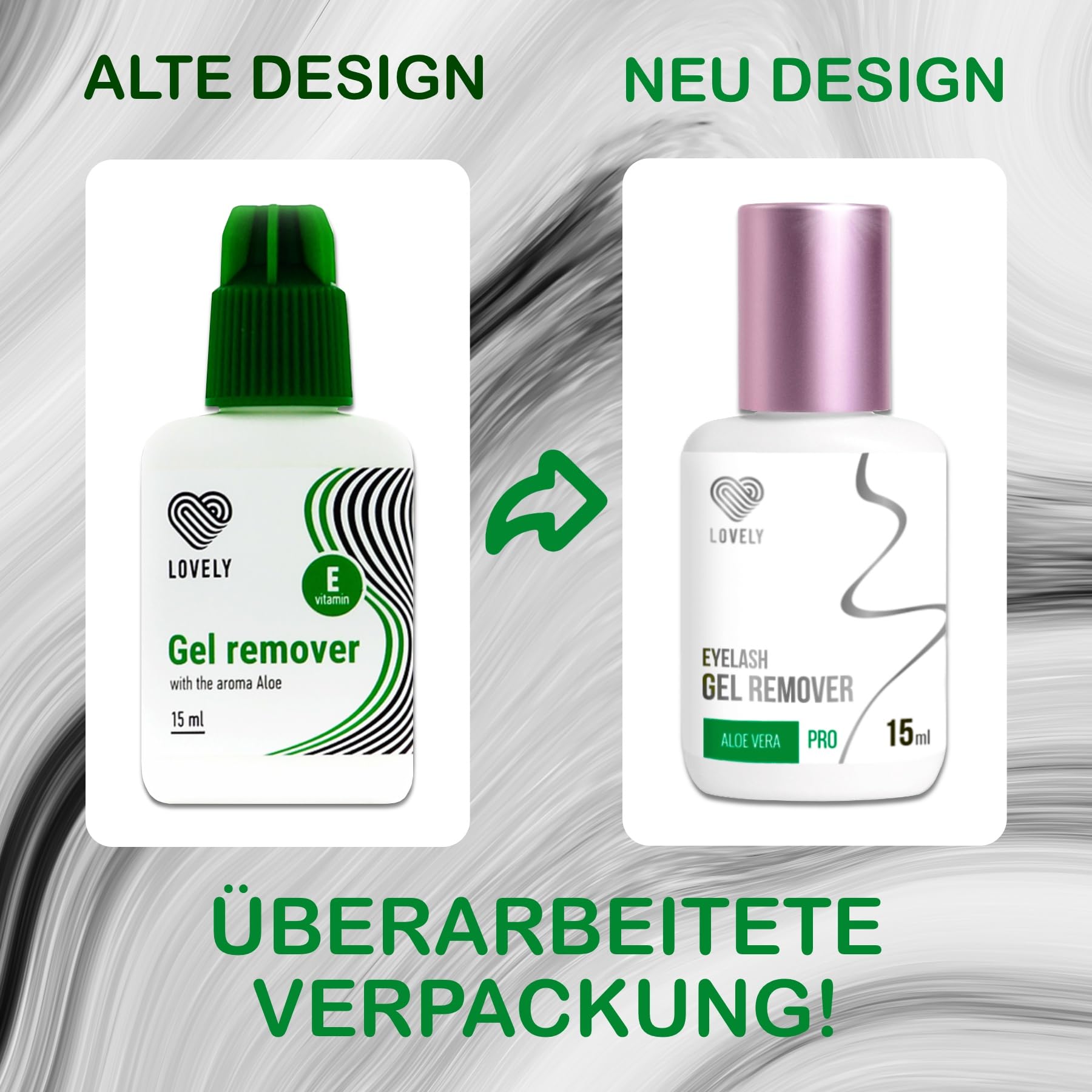 Remover Gel Eyelashes | Lash Extension Remover | Eyelash Extension | LOVELY (15ml), Fragrance:Aloe