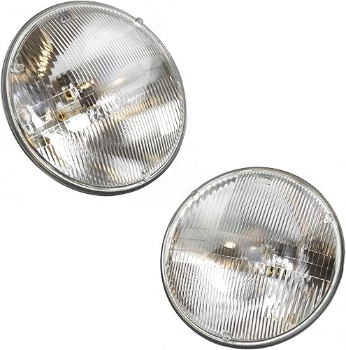 Conjunto de 2 faros delanteros – Haz sellado, doble haz – Elección mecánica para Mitsubishi Montero 1987-1991