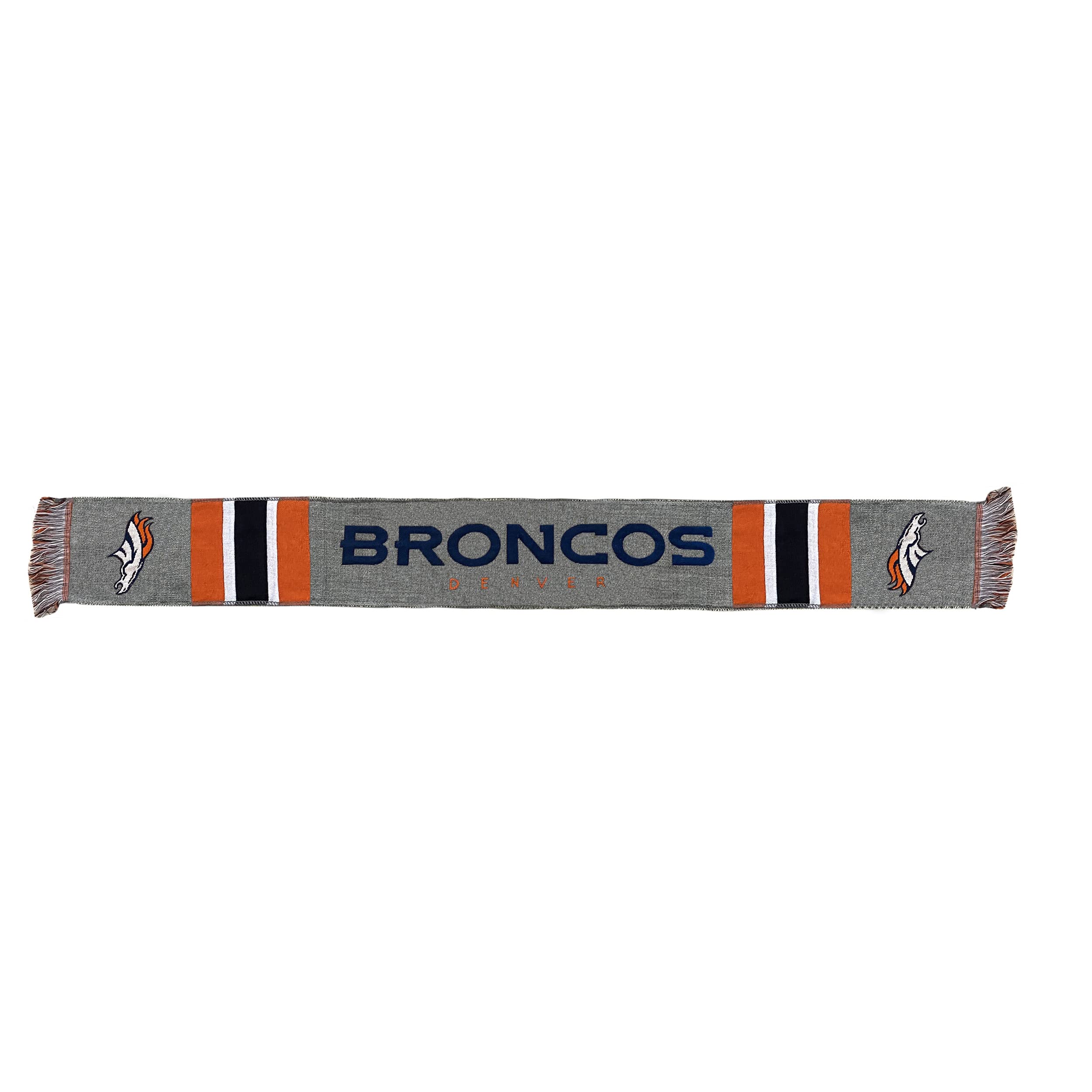 FOCO NFL Grey Woven Scarf, Denver Broncos, One size — image 1
