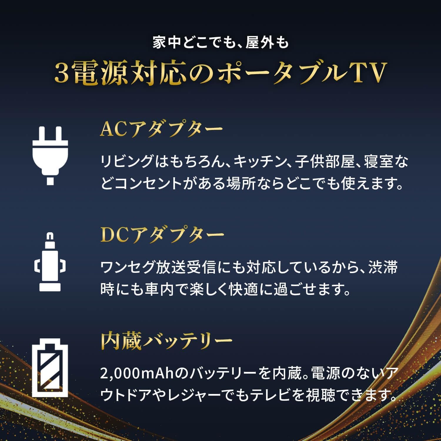Amazon | [大阪Deco] 録画機能付き ポータブルTV 14.1インチ [3way