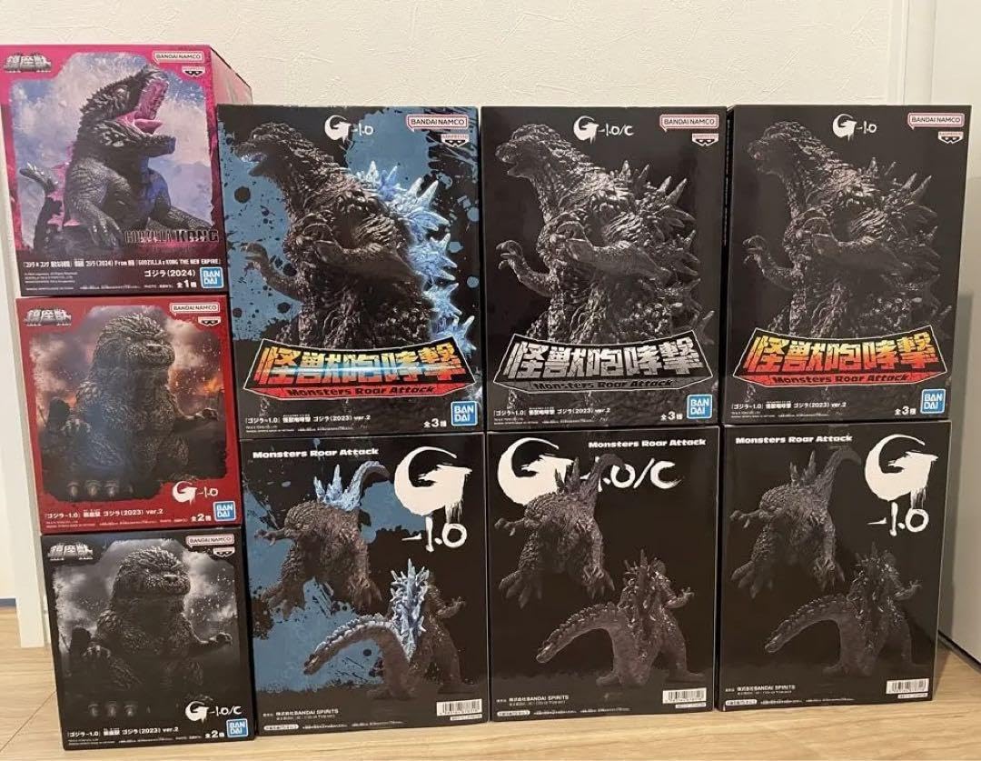 Amazon.co.jp: フィギュア 9個セット 怪獣咆哮撃 3種×2 鎮座獣 3種 