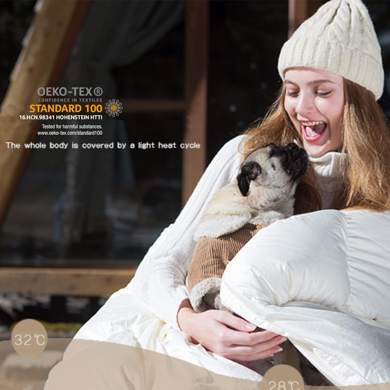 DOMDEC Goose Down Quilted Comforter, 100% Egyptian Cotton Duvet Insert, 450 Fill Power European Down Feather Fill (White, Twin/Twin XL) : Home & Kitchen