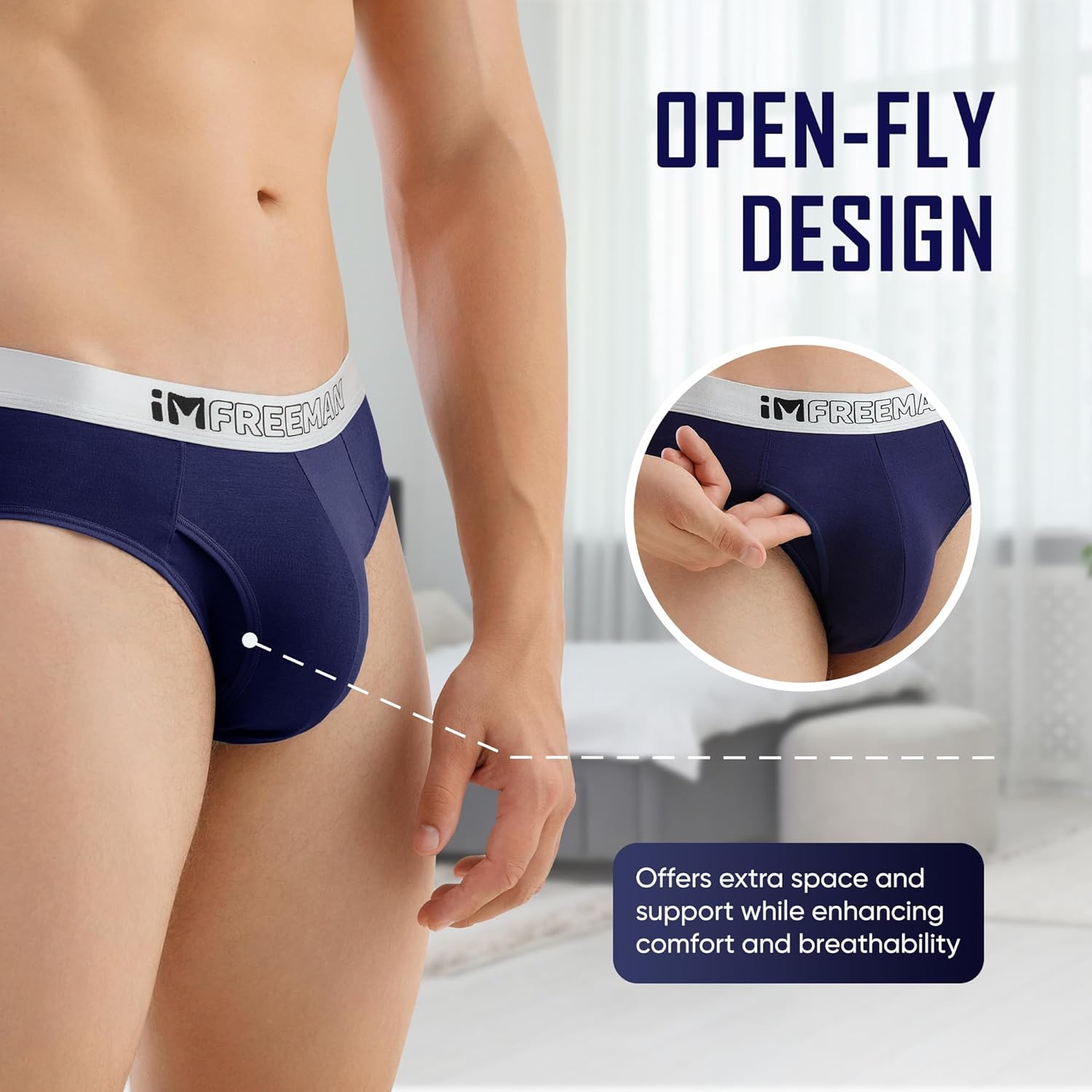 Boxer Briefs & Briefs Combo, Low-Rise Men Underwear, Coolzone Fly, Moisture Wicking Underwear, Super Soft Comfort - Image 2