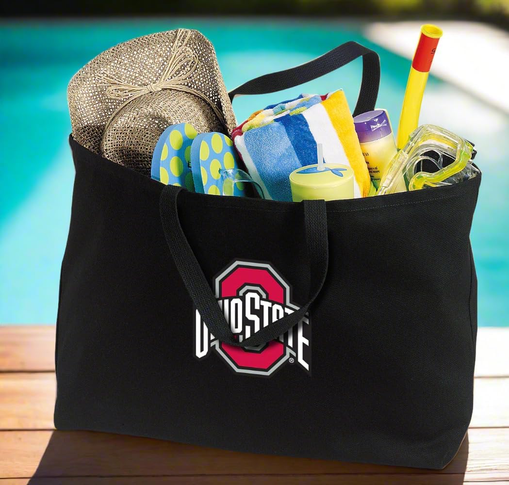 Broad Bay JUMBO Ohio State Tote Bag or Large Canvas Ohio State University Shopping Bag - Image 3