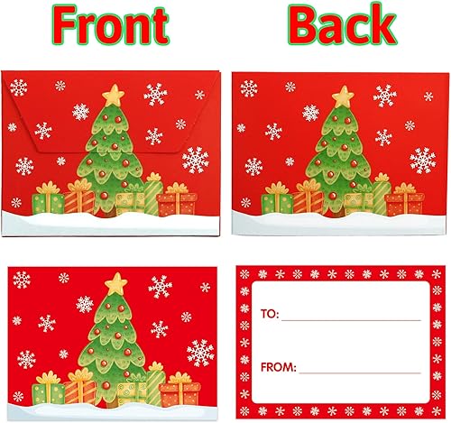 Miniatura 4 de Fancy Land Cajas para tarjetas, paquete de 30 soportes para dinero de Navidad, suministros para envolver regalos