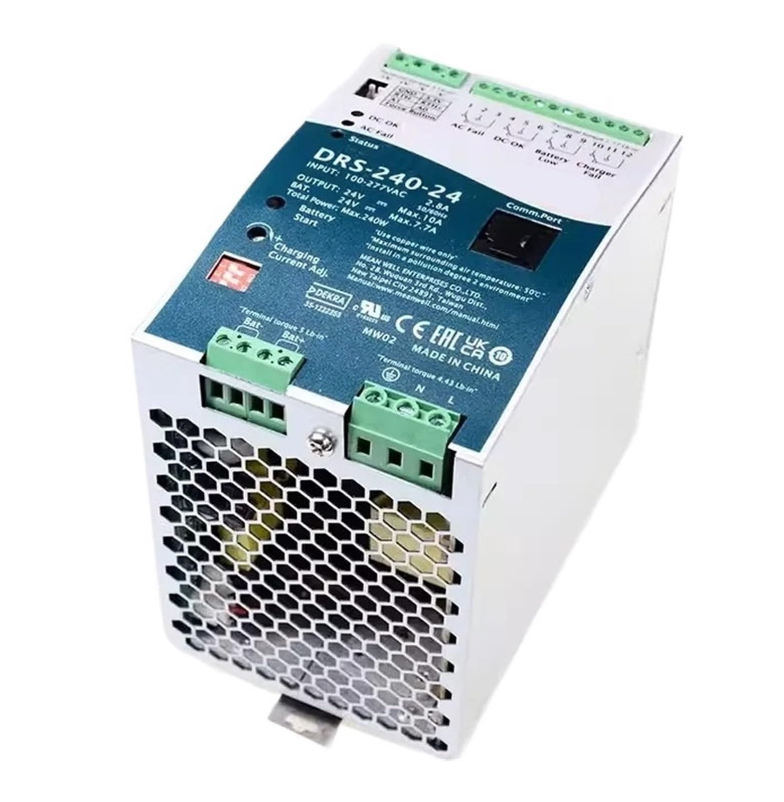 DRS-240-24 alimentation 240W haute performance contre les micro-coupures de courant