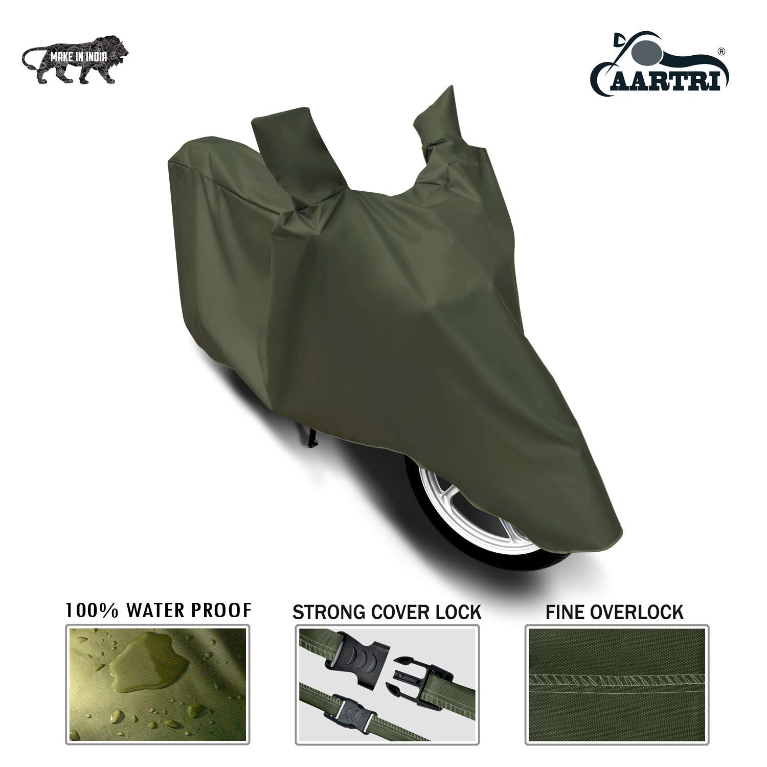 XG BrandXG Brand Presents 100% Waterproof Two Wheeler Body Cover for TVS Zeppelin (Life Time Mehndi)