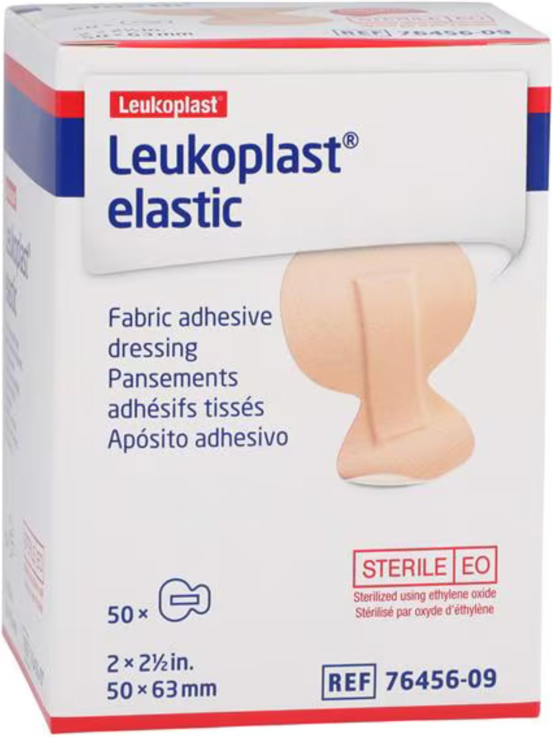 Leukoplast Elastic Bandages and Dressing, Fingertip, 2" x 2.5" Size