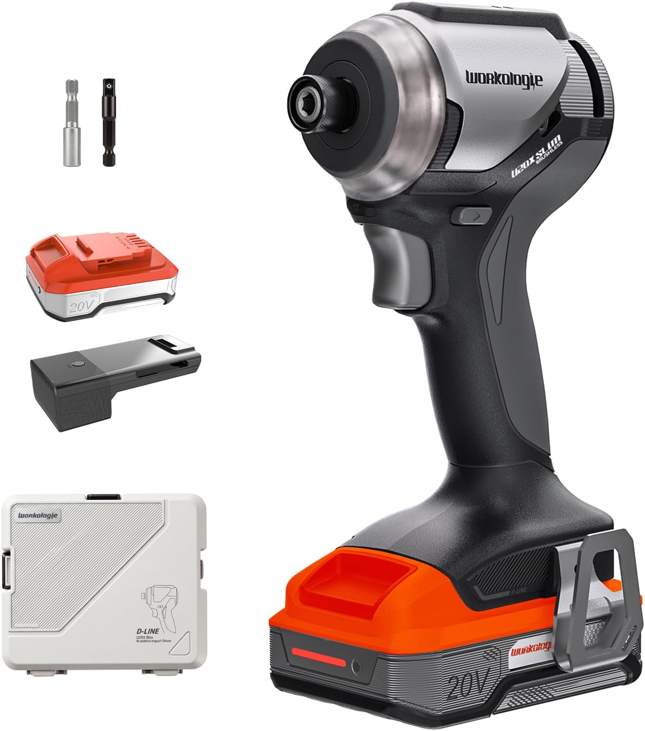 1/4" Brushless Impact Driver Kit with 2Ah Battery and Charger