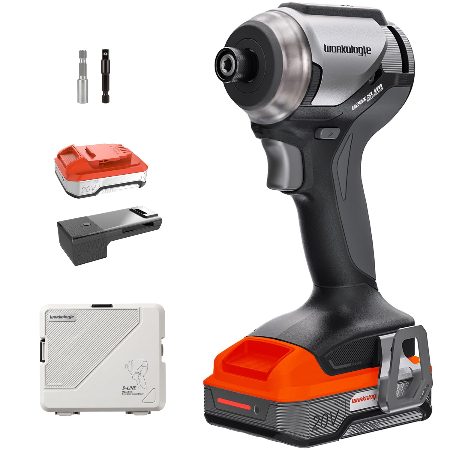 1/4" Brushless Impact Driver Kit with 2Ah Battery and Charger