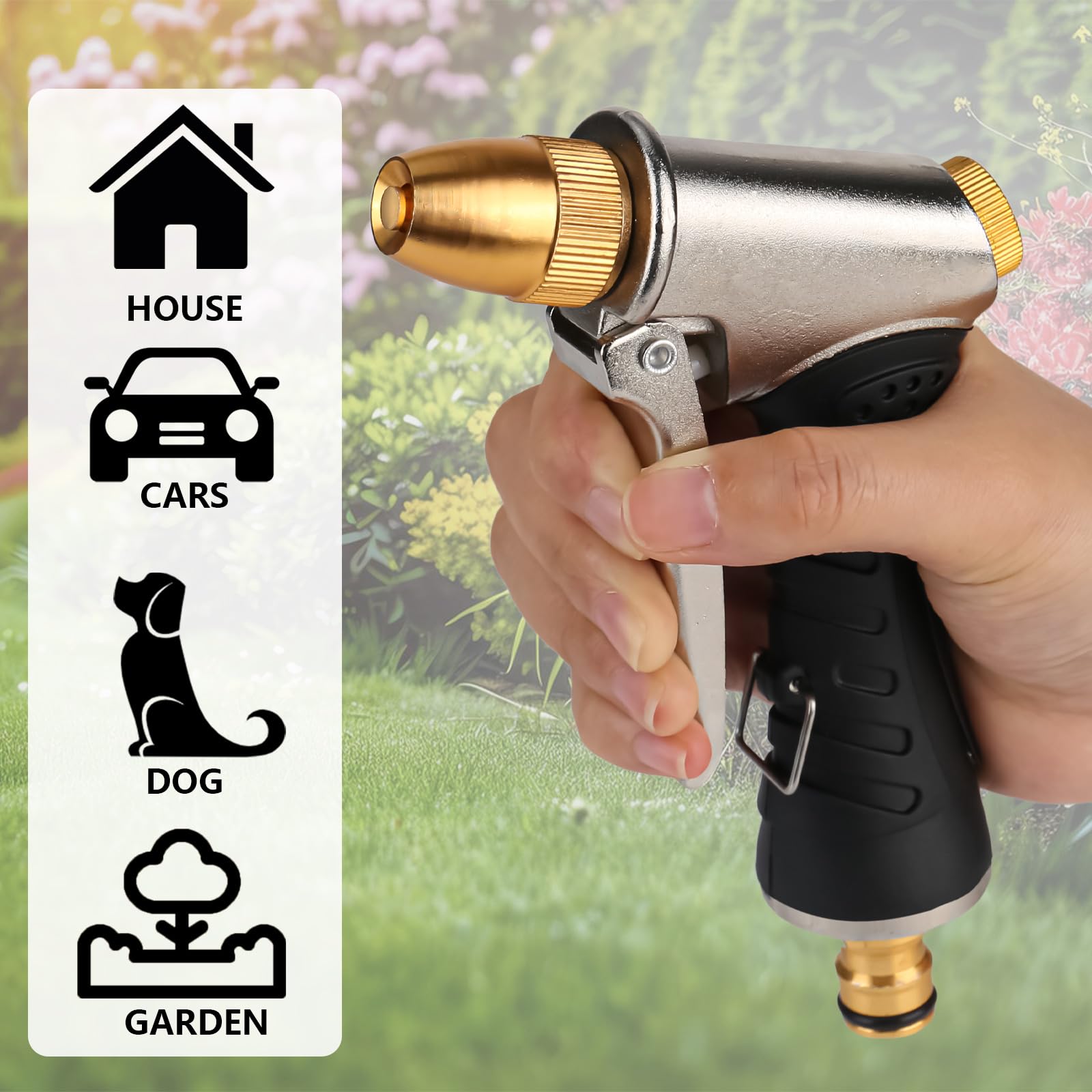 Pistola Irrigazione Giardino Getto Acqua Regolabile Pompa Erogatrice 770281 84802436