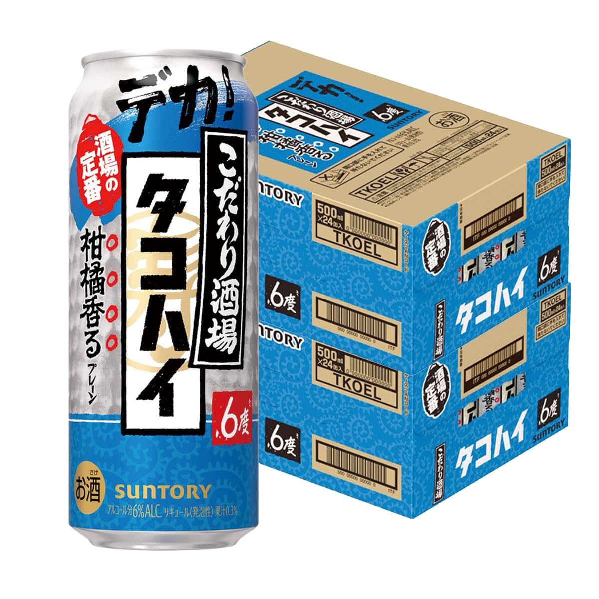 Amazon.co.jp: サントリー こだわり酒場のタコハイ 6％ 500ml×2ケース