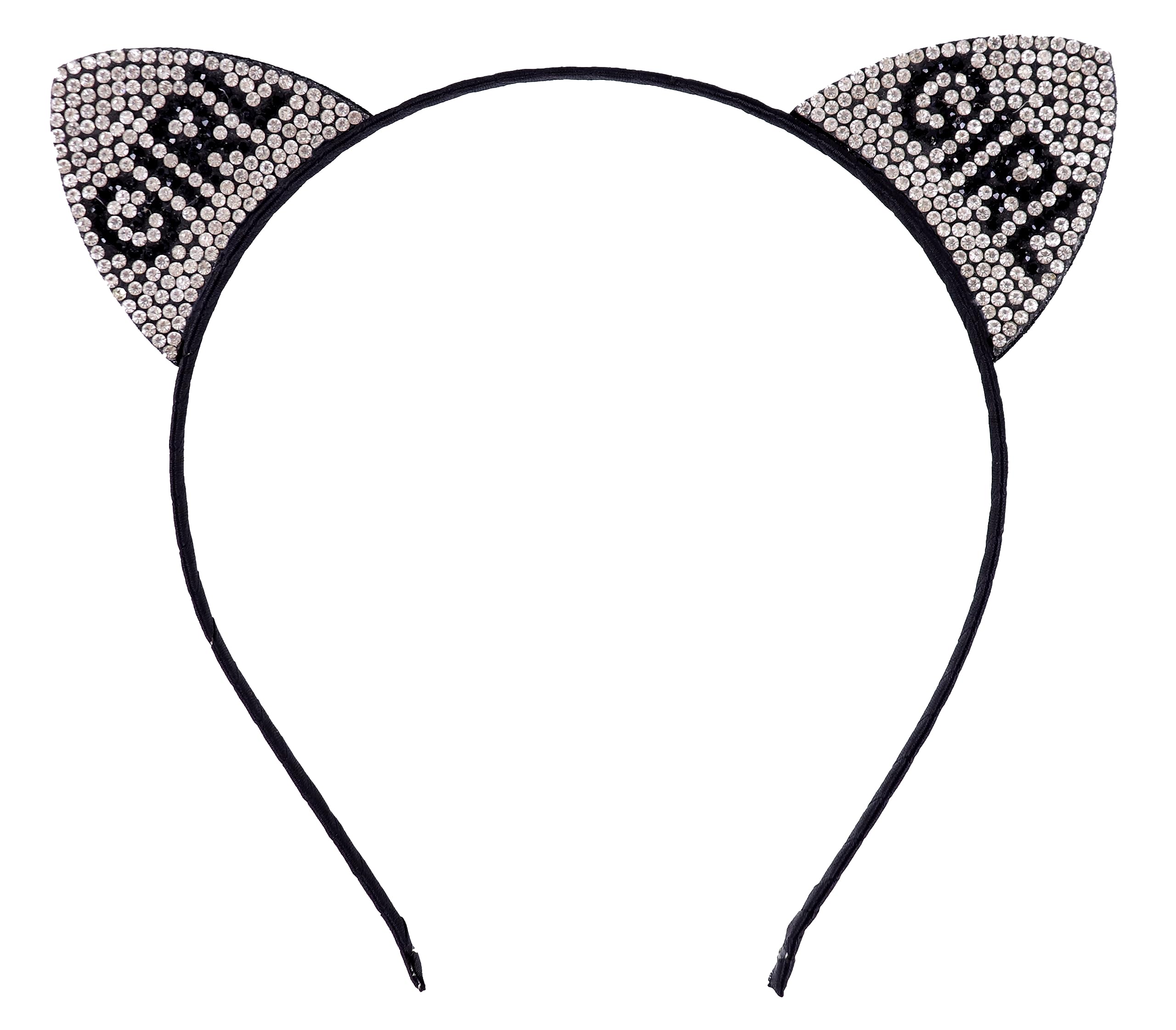 Bonnie Z. Leonardo Ladies Women Rhinestone Cat Ears Headband Headband Girl