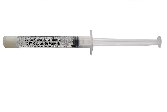 Teeth Whitening Gel Syringe Dispensers 22% Carbamide Peroxide, 10 Tooth Bleaching Gel 3ml Syringes