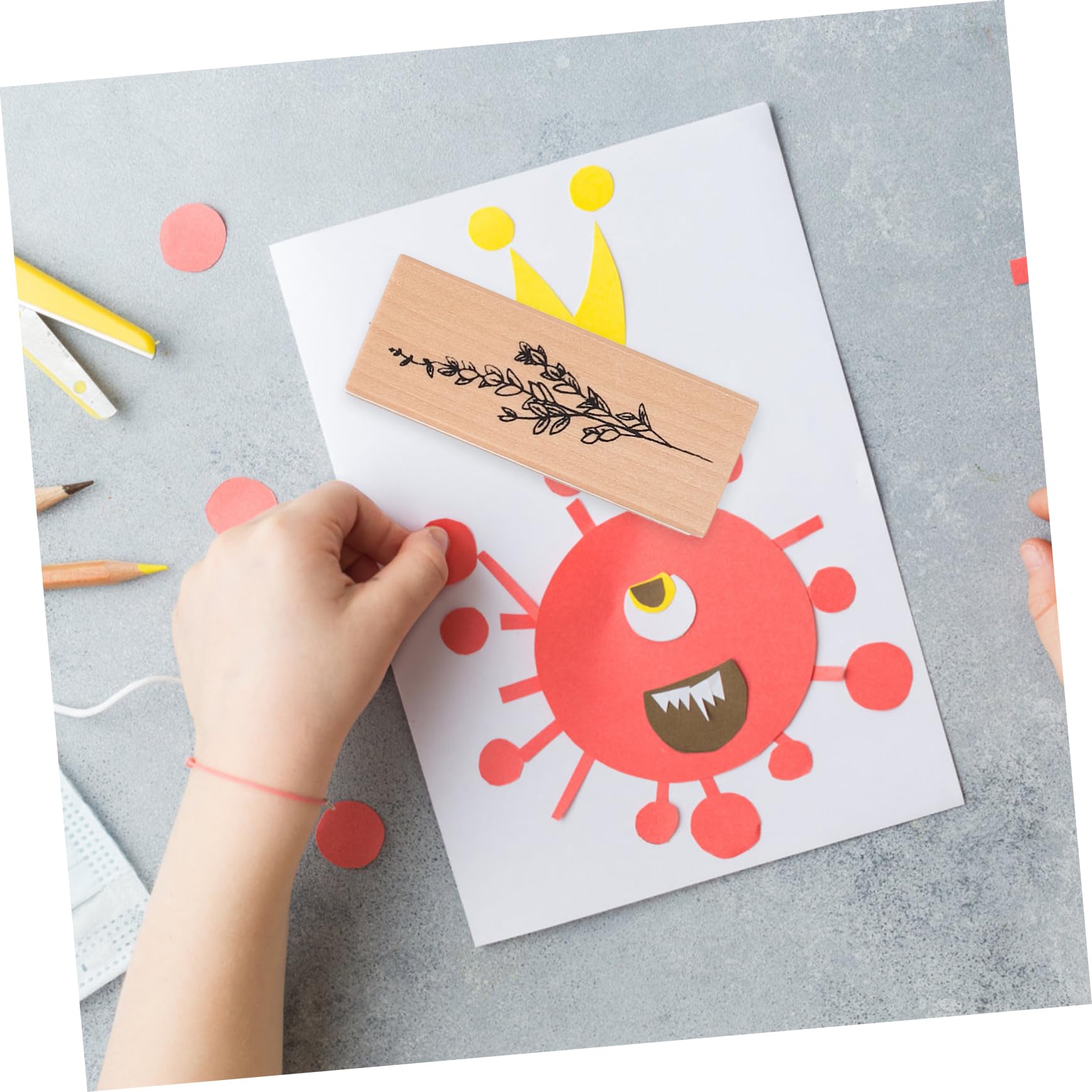 Tofficu 4 Sätze Briefmarke Stempel Individuelle Signaturstempel, Selbstfärbend Alphabet-stempel Basteln Dekoration Dekorativer Zeitschriftenstempel Holzhandwerksstempel 8 Stück * 4