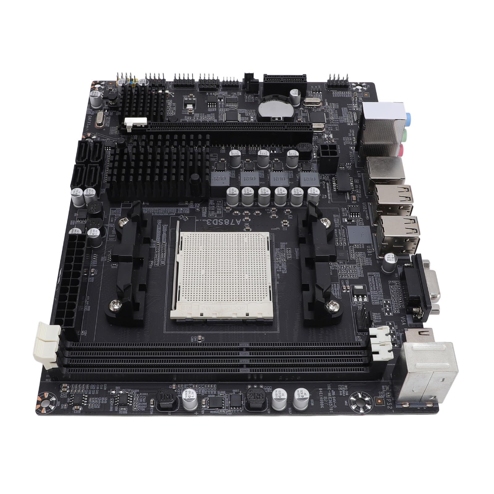 Płyta Główna do Komputera Stacjonarnego A78SD3, 2-kanałowa pamięć DDR3, maks. 16 GB, Gniazdo AM3 dla APU, 4 Porty 3.0, PCI E 16X, VGA, Ethernet 100 Mb/s, Dźwięk 5.1-kanałowy