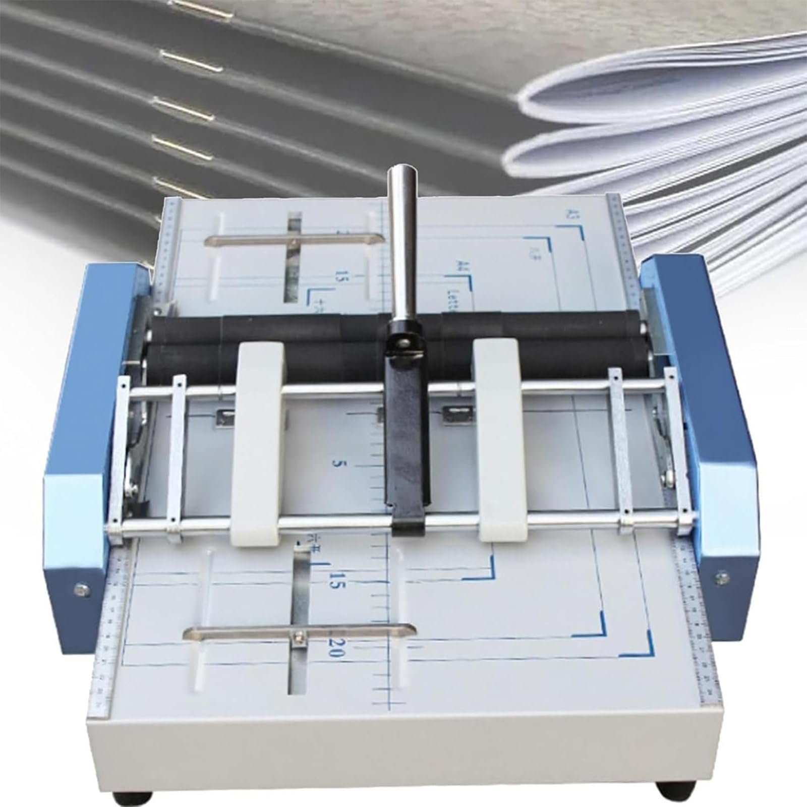 Agrafeuse-plieuse pour brochures, Machine à Plier Le Papier, Reliure à Cheval A3, 5 Positions d'agrafes, pour agrafes de Type 24/6