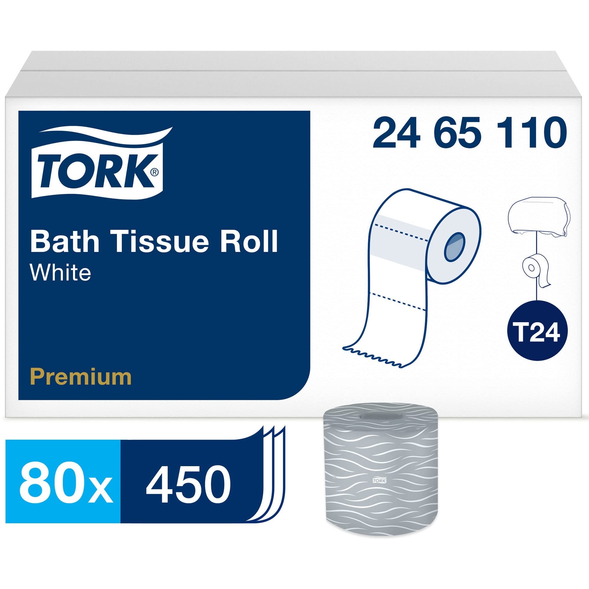 Tork Rollo de papel higiénico de alta calidad, 2 capas