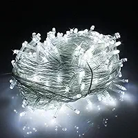 Cordão Pisca-Pisca LED Luz Branca 220V - 10 Metros Natal 100 leds 8 funções Branco Natalino