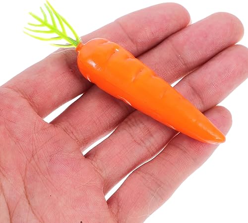 Miniatura 7 de STOBOK Zanahoria - 25 piezas de diseño de habitación, fiesta, decoración para el hogar, zanahorias falsas, micro suministros para manualidades en