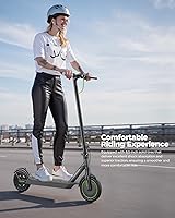Vista 36 de Patinete eléctrico – Neumáticos sólidos de 8.5"/10", motor de 350 W/500 W, hasta 19-22 MPH y 21-24 millas de largo alcance portátil para adultos