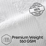 White Hand Towels for Bathroom - 6 Pack 16x28 - Turkish Cotton - Oeko-TEX Certified Soft Absorbent & Skin-Safe - Luxury Hotel & Spa Quality for Gym & Home Use