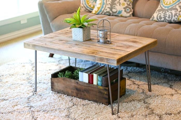 Amazon.com: Industrial Natural 36x24 Coffee Table : Handmade Products