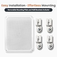 Vista 8 de QILIPSU - Caja de conexiones de acero inoxidable con tapa transparente, bisagras y placa de montaje, universal, impermeable IP67, plástico ABS