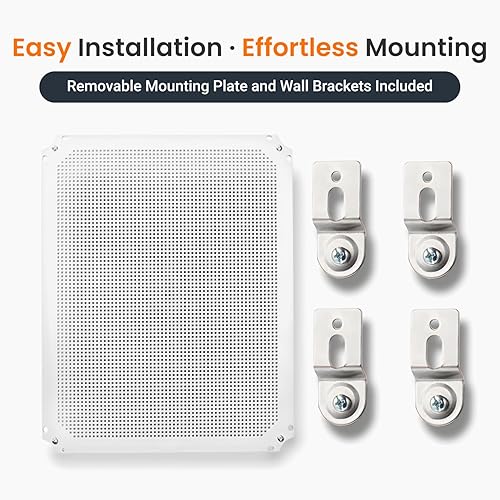 Miniatura 8 de QILIPSU - Caja de conexiones de acero inoxidable con tapa transparente, bisagras y placa de montaje, universal, impermeable IP67, plástico ABS,