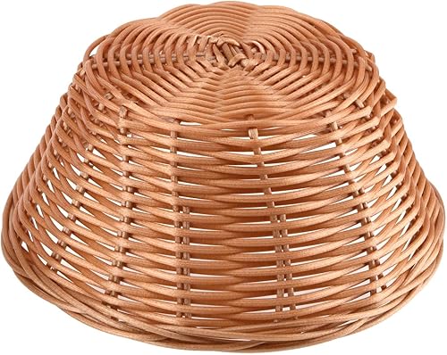 Miniatura 4 de PINGEUI 16 cestas de pan a granel, cestas redondas de plástico de 7 pulgadas, cestas tejidas pequeñas marrones para alimentos, frutas, verduras,