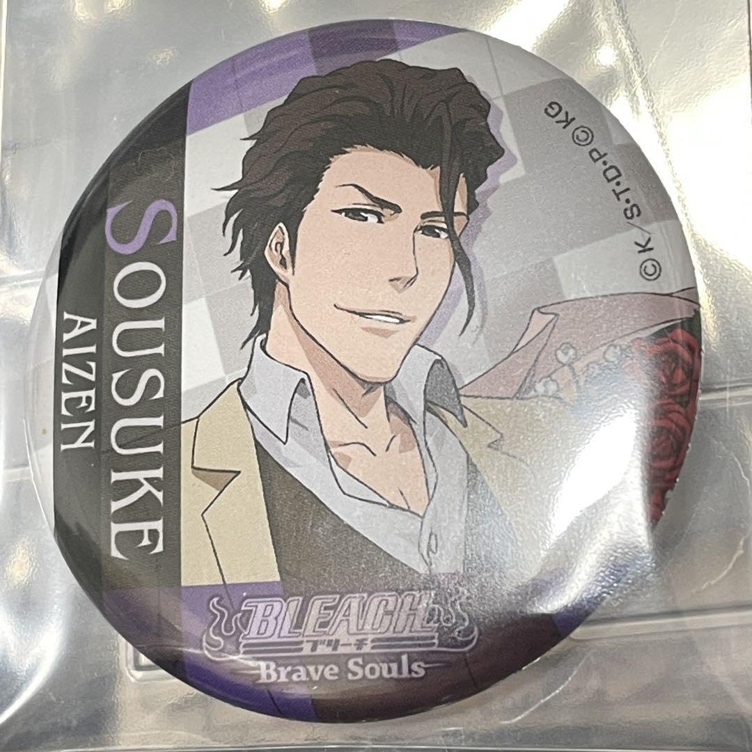 Amazon.co.jp: BLEACH ブリーチ ブレソル缶バッジ 藍染惣右介