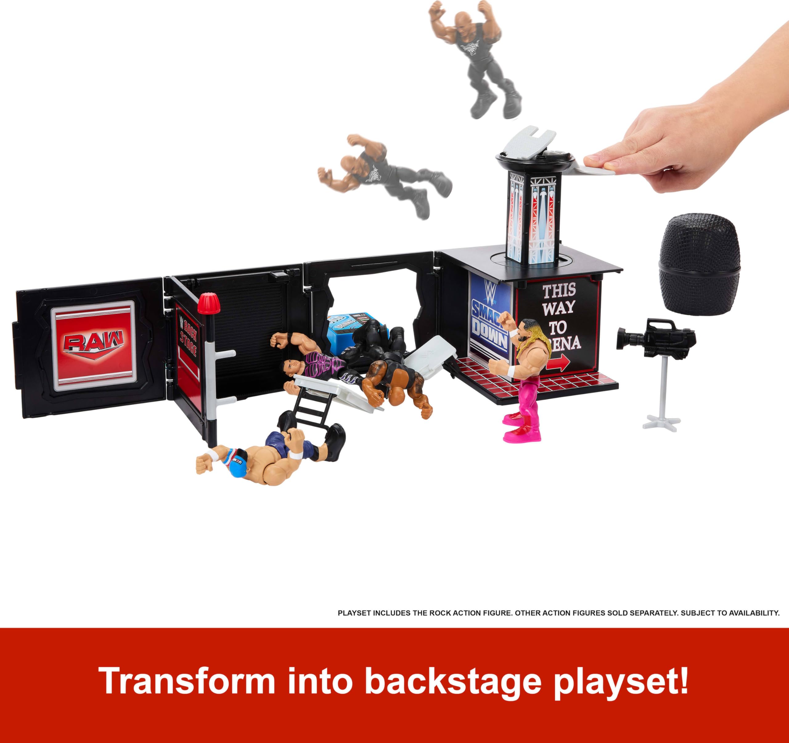 Amazon.co.jp: Mattel WWE ナックルクランチャー 2イン1 マイク&プレイ