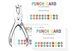 OUNENO Reward Punch Cards for Teachers