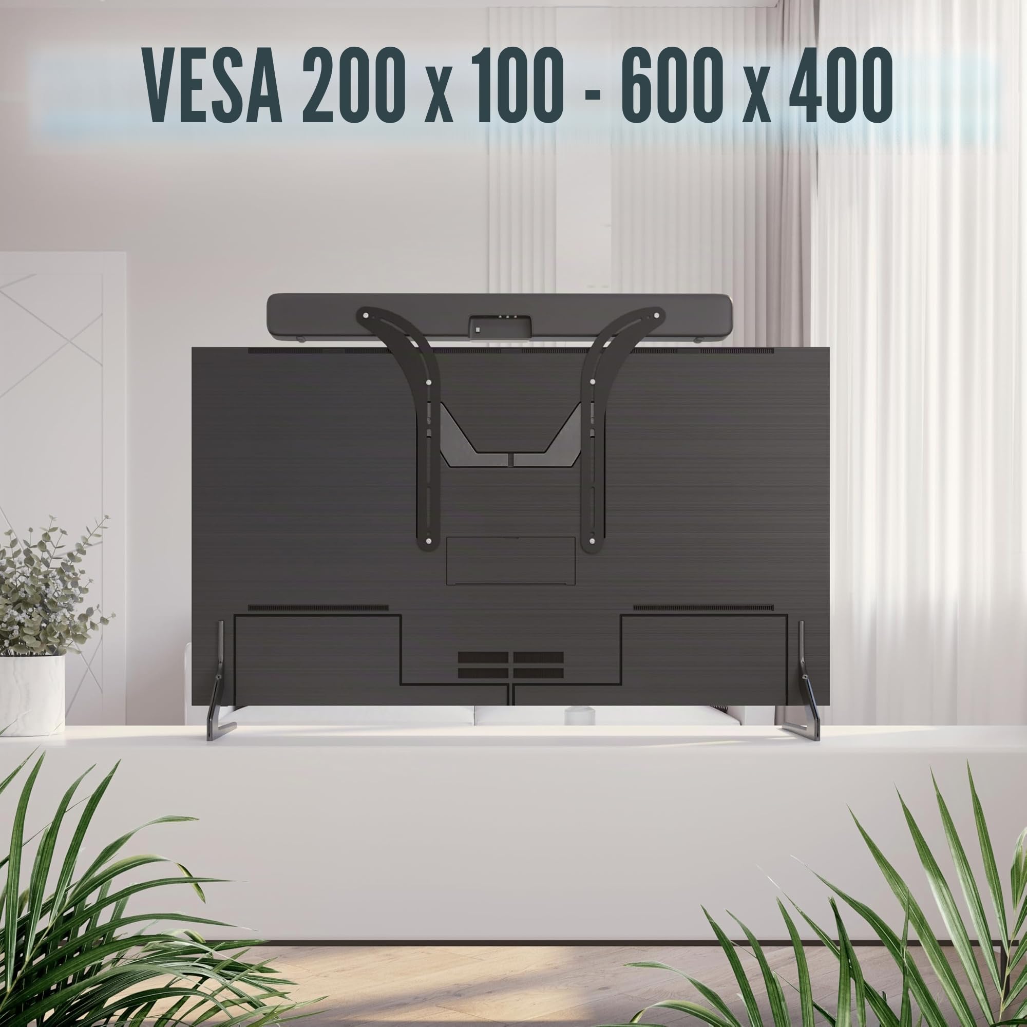 RICOO Supporto soundbar TV LH039 Staffa universale Per casse altoparlanti Adattatore VESA Televisore 32-70 pollici Home Theater Diffusore audio