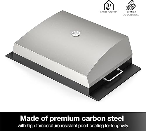 Miniatura 3 de Stanbroil Horno de pizza al aire libre para parrilla de gas Blackstone de 22 pulgadas, 28 pulgadas, 36 pulgadas, con piedra de pizza de 19 x 15