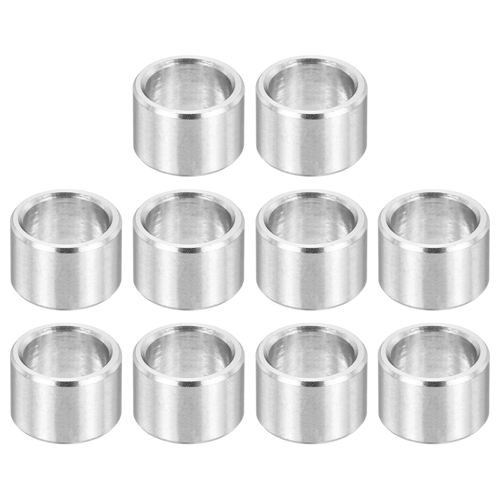 PATIKIL M9 Stainless Steel Spacers, 12Pcs Metal Spacer 9mm ID x 12mm OD x 8mm L Screw Standoff for 11/32" or M9 Screw