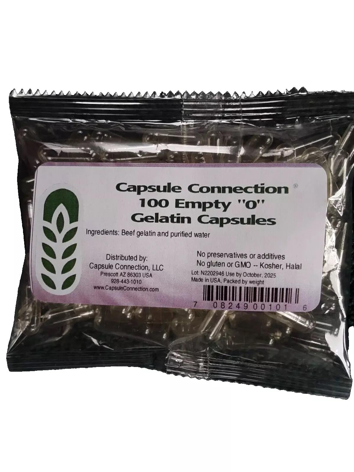 Capsule Connection | Empty Capsules Gelatin Size 0 100 caps