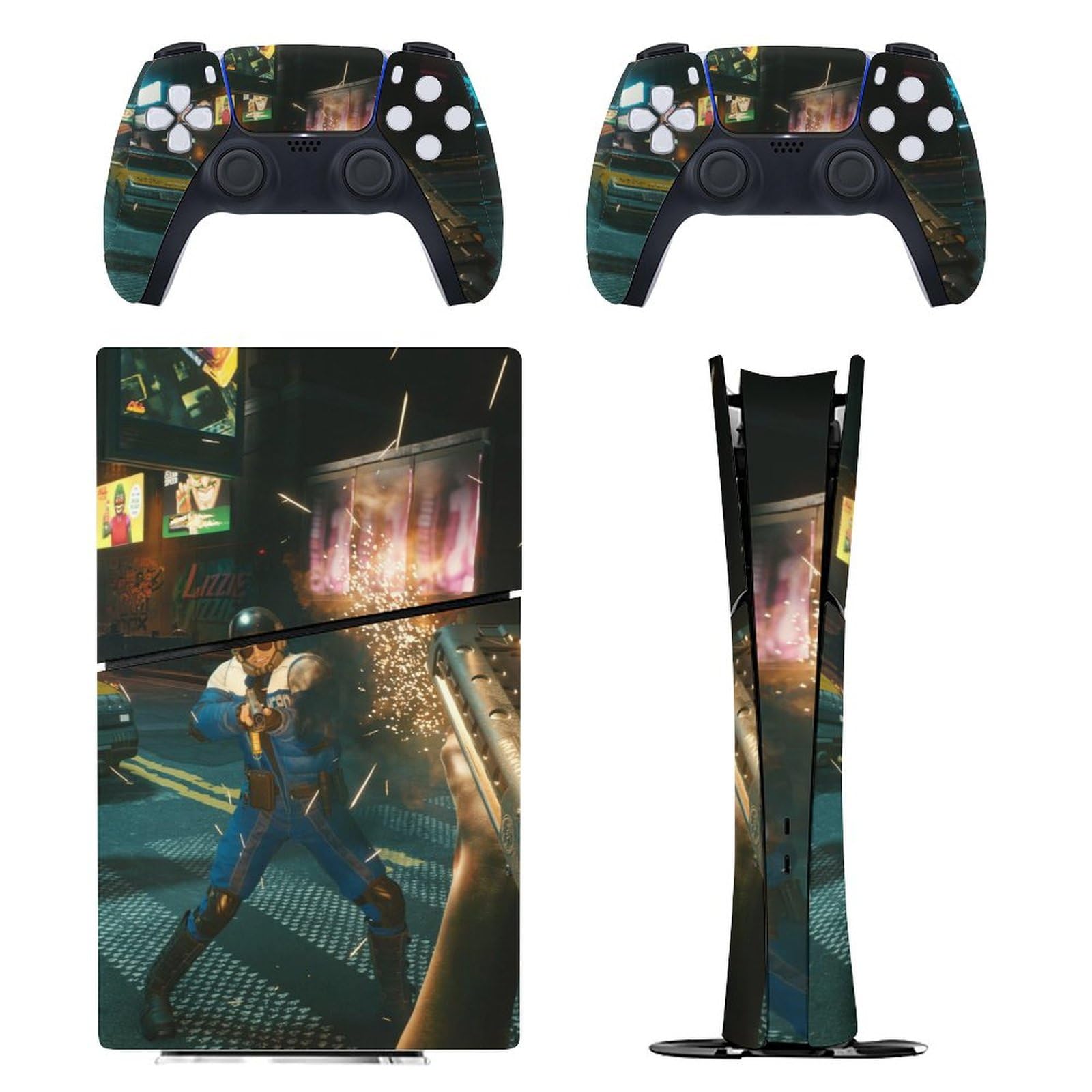 Amazon.co.jp: PS5 Slimスキンシール サイバーパンク2077 ウィッチャー 