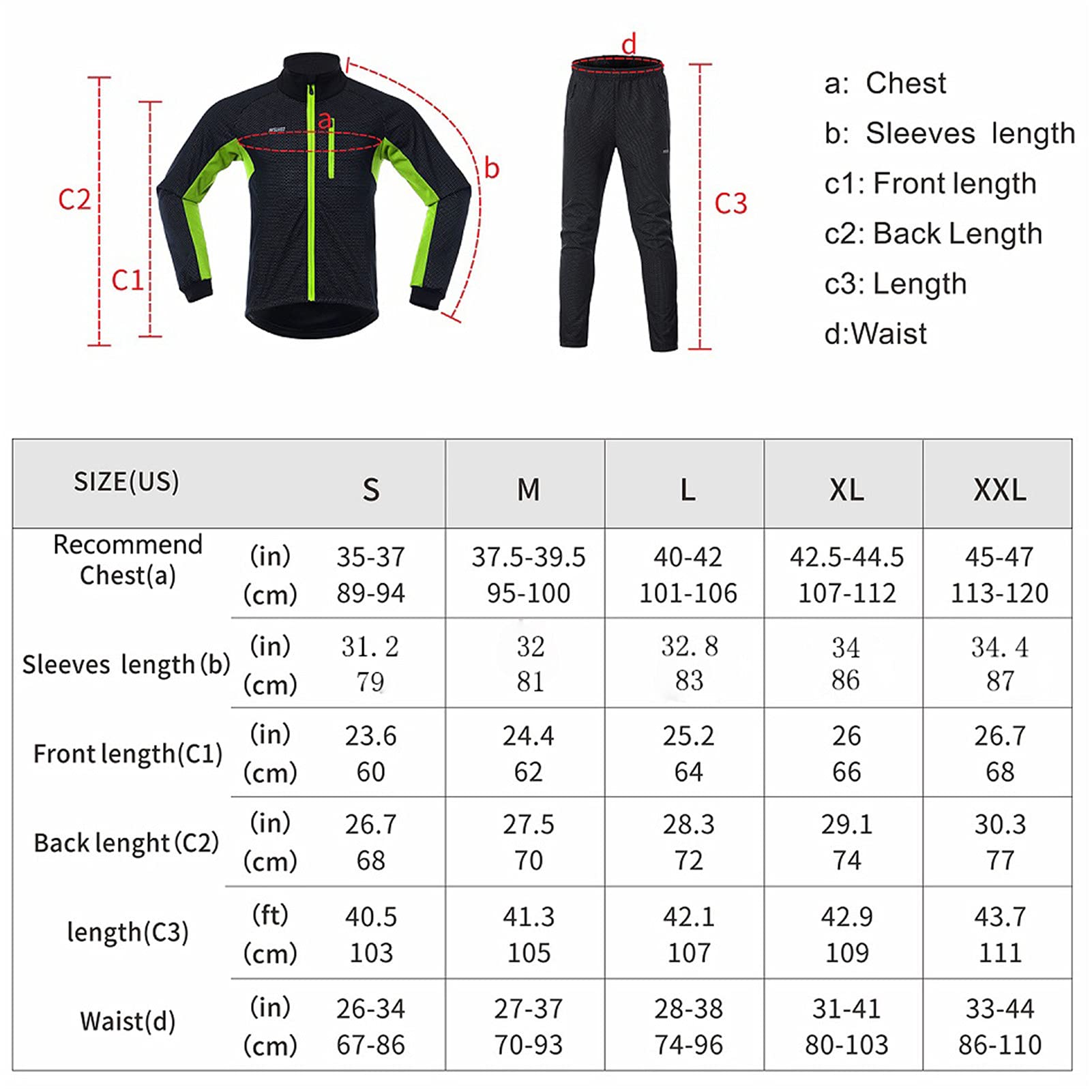 Chaqueta Térmico Ciclismo Bicicleta Running Deportes a Prueba de Viento para Hombres Mujeres, Ropa Reflectante Deportiva
