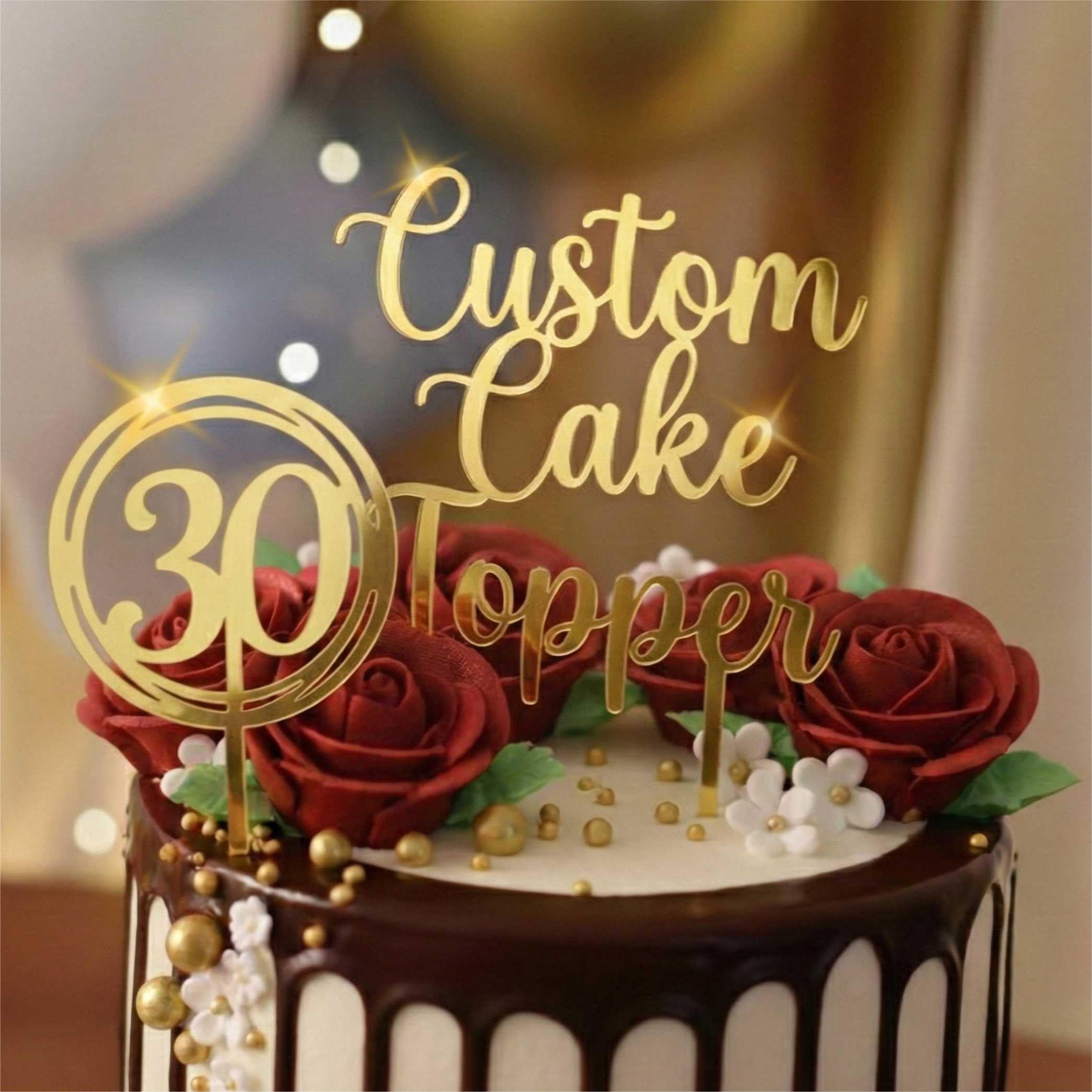 Personalized Text Cutout Alphabets Name Plates with Custom Name for Birthday, Anniversary, Engagement and Message Party Decoration, Golden Mirror Finish Wall Décor Art & Craft Customised Golden Sheet — Amazon image 9