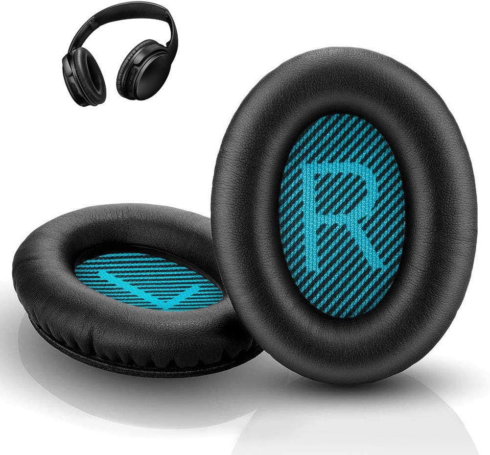 Qc35 Replacement Ear Pads for Bose - QC35,QC35ii Replacement Earpads Cushion - Compatible with Quiet Comfort35,QC25,QC35ii,QC15,AE2,AE2i-Comfortable & Durable (Blue)