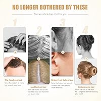 Vista 5 de Barra de cera para el cabello, 2 unidades – Palillo para cabello no graso para peinar el cabello, palillo de pomada para cabello encrespado flaways