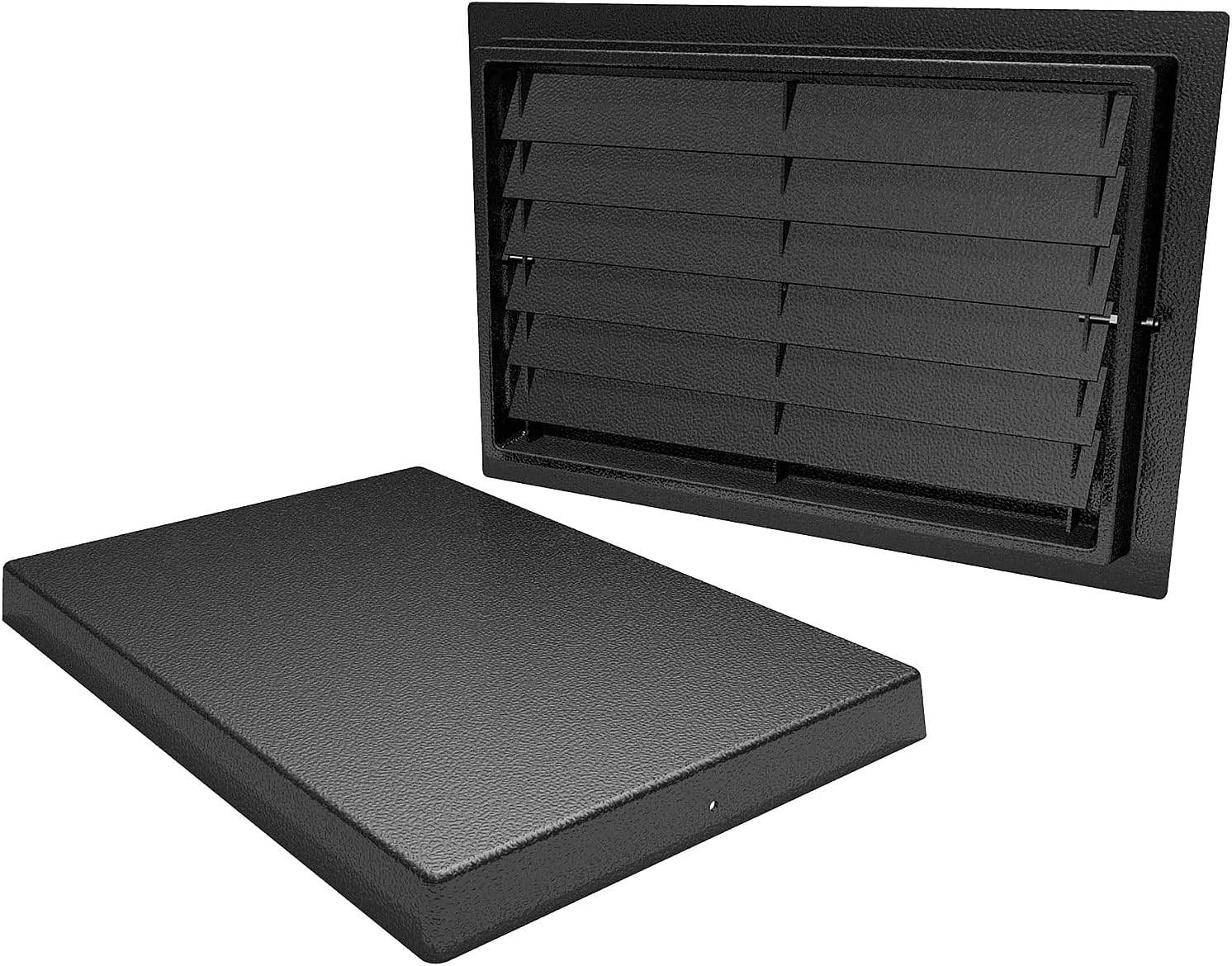 Crawl Space Door with Louvers for Crawl Space Access - Fits 16” H x 32” W Openings - 21.75” x 37.5” Outer Dimensions - Metal Vermin Screen Included - Designed for Optimal Airflow & Ventilation