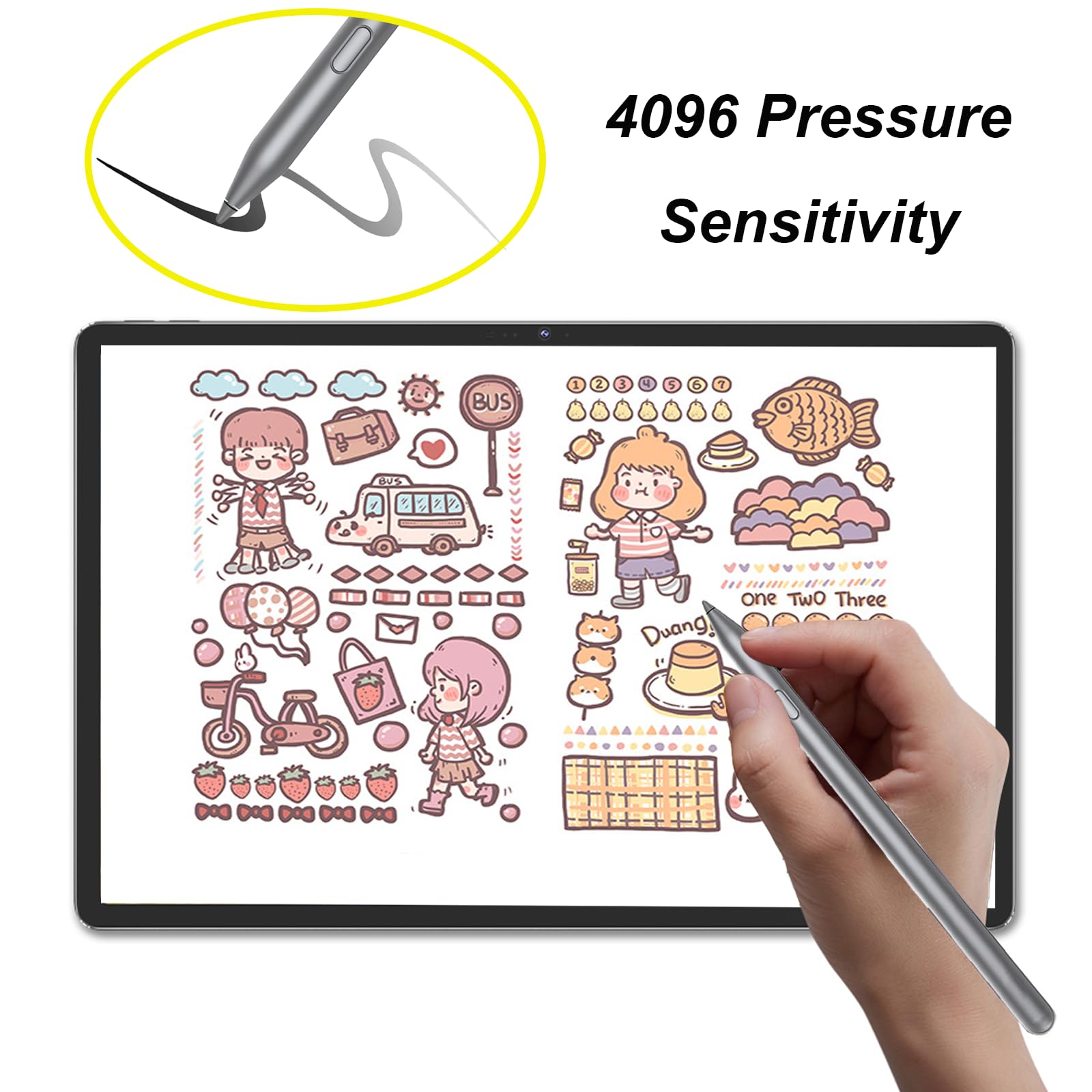 Punta Di Ricambio Tab Pen Plus AP500U Per Lenovo Tab P12 / M11 / Y700 / M10 Plus 5G – 1 Pezzo Con Strumento Di Rimozione - 2